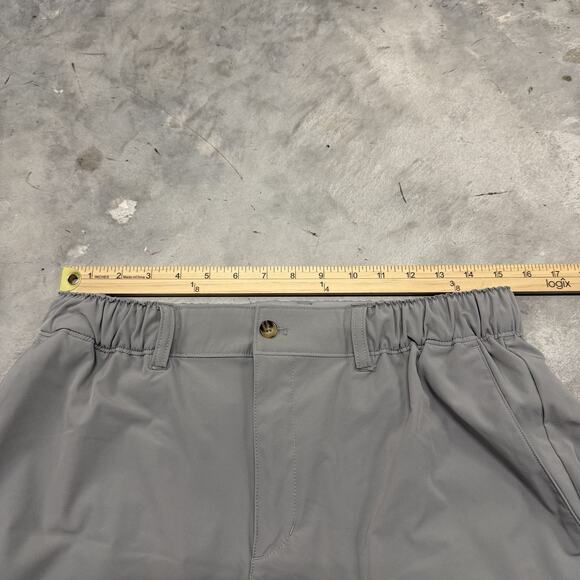 Wowie Shorts Mens Large Gray Performance Elastic Waist Lightweight Casual Golf - Picture 3 of 7